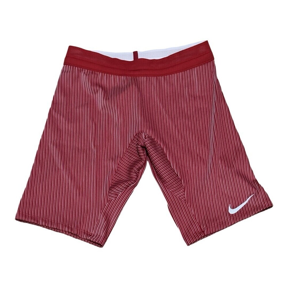 Size Small Women's Nike Pro Elite Half Tights Running Shorts AO8487 Red USA